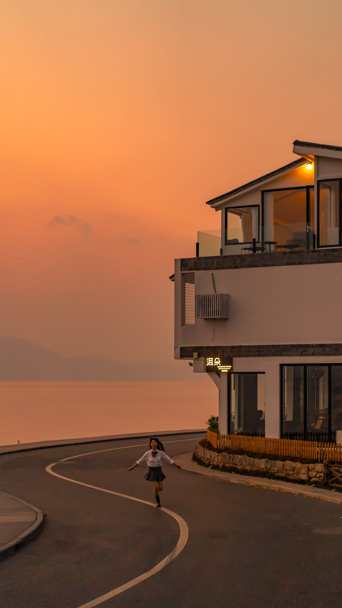 sunset road lakeside resort girl