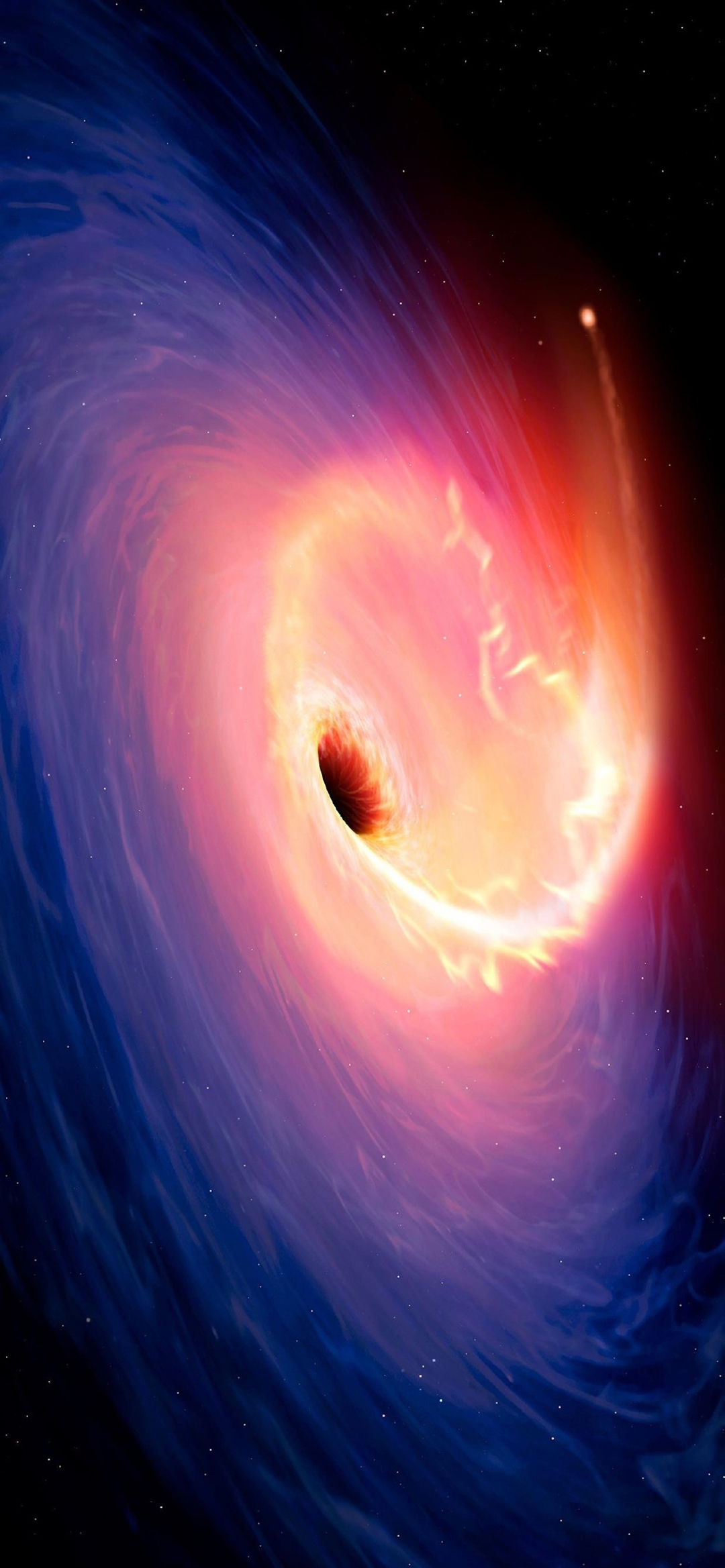 supermassive black hole cosmic art