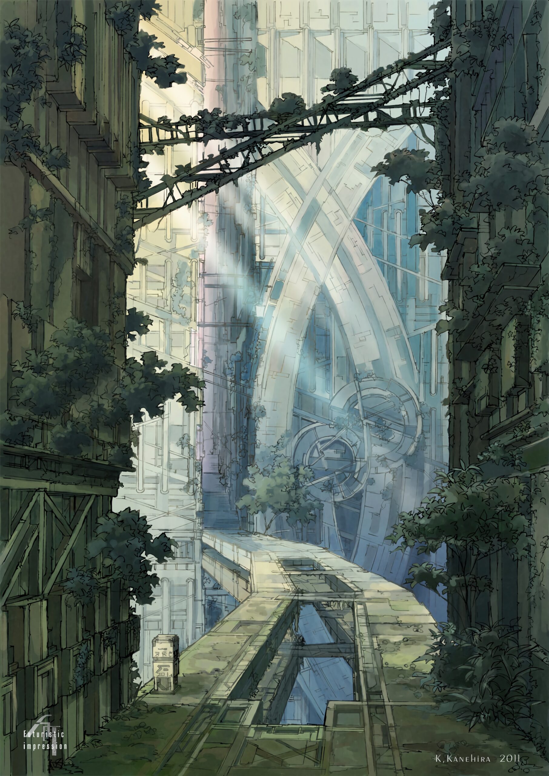post apocalyptic city overgrown
