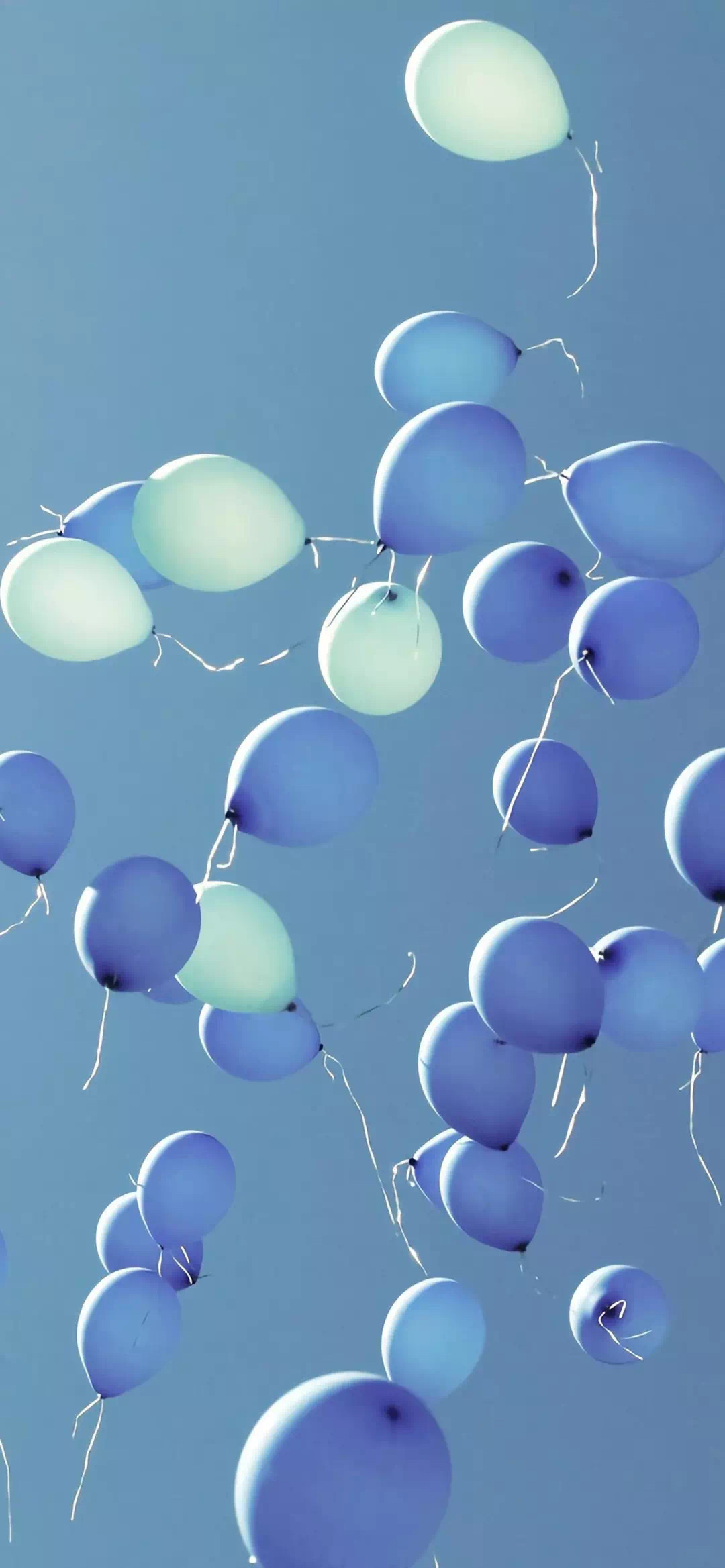balloons blue sky floating celebration