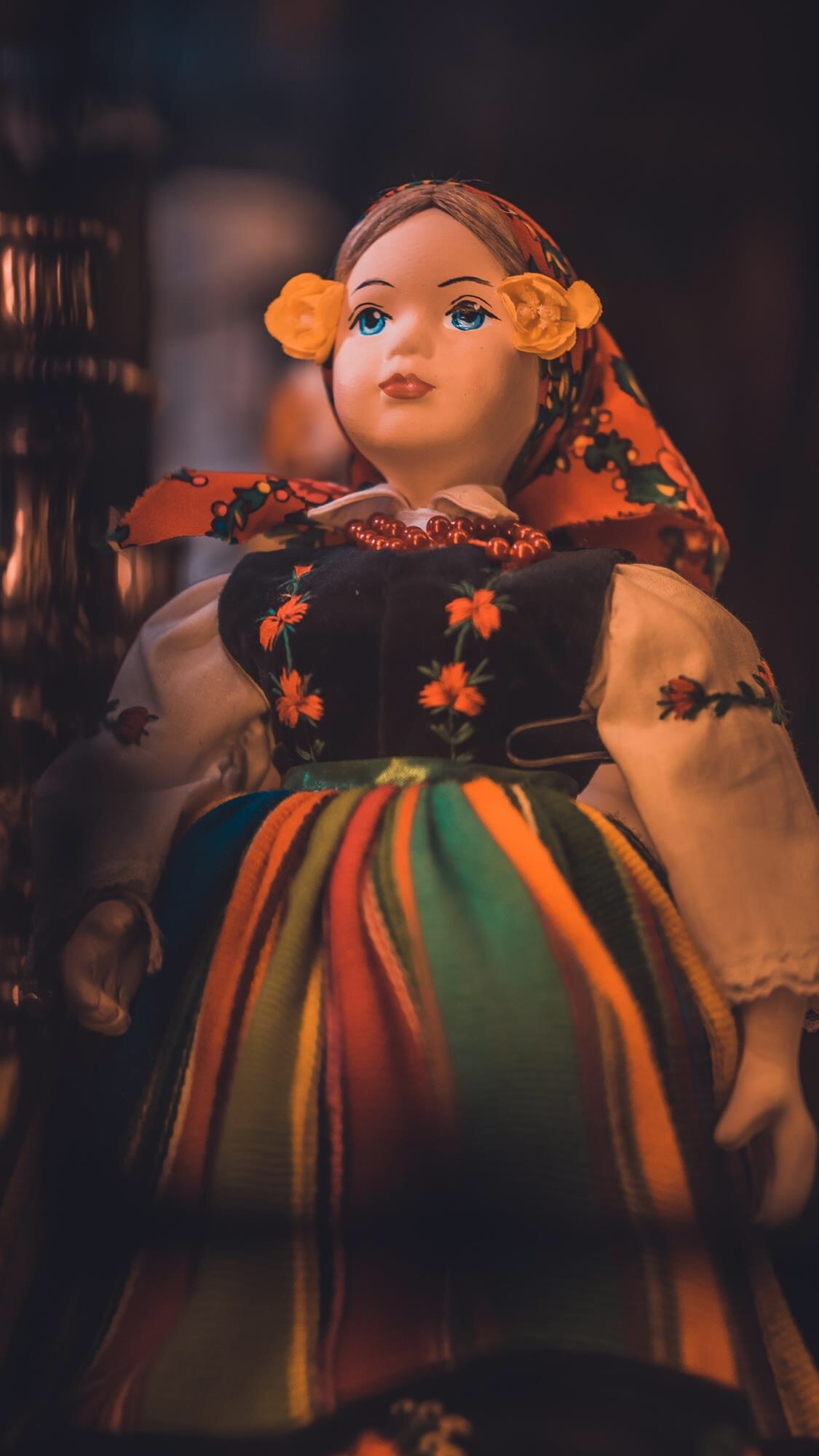 traditional folk doll ethnic costume
