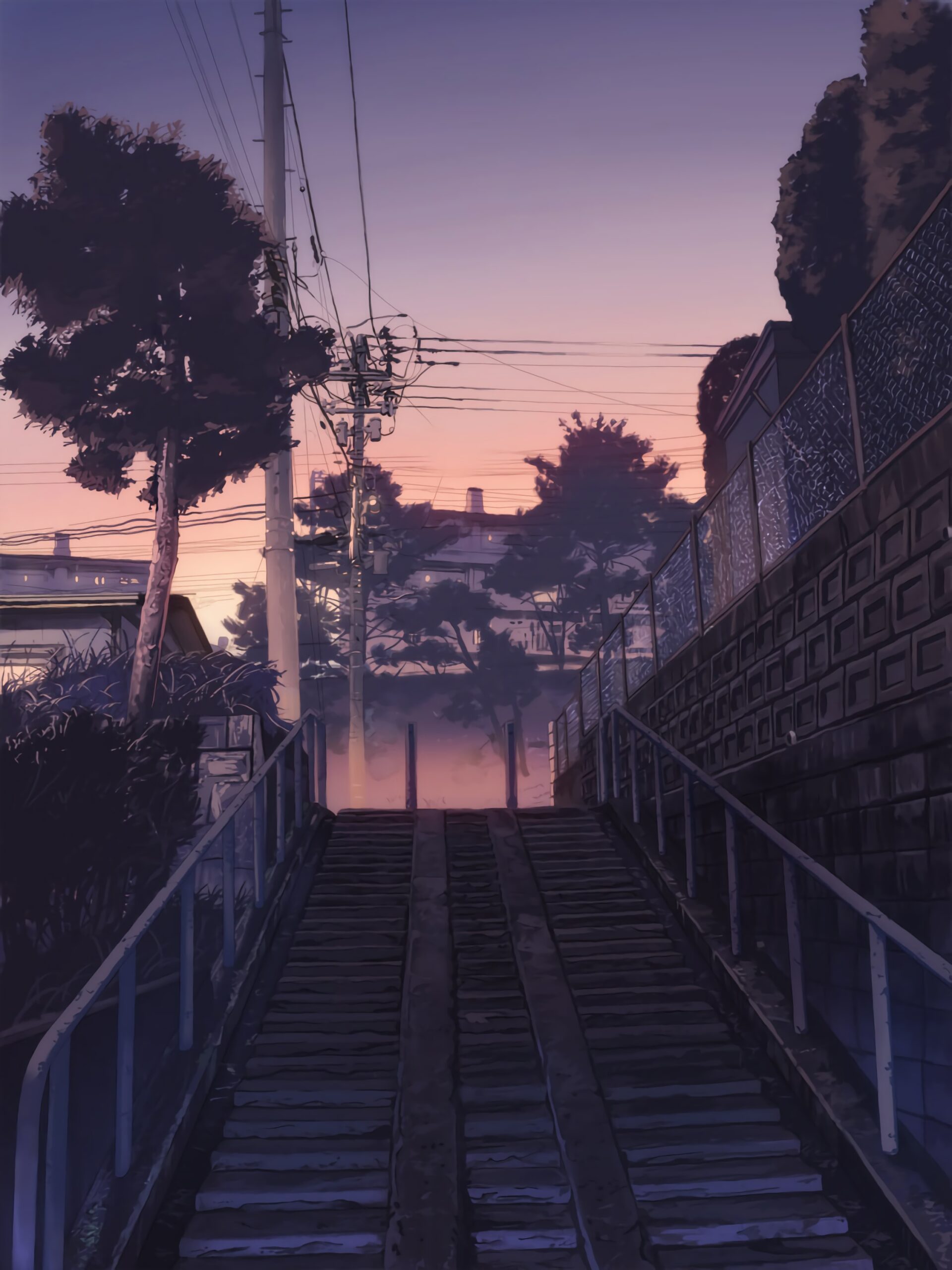 lofi sunset street japan neighborhood