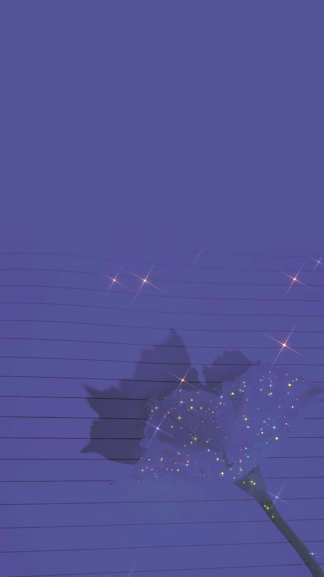 purple glitter sparkle flower shadow