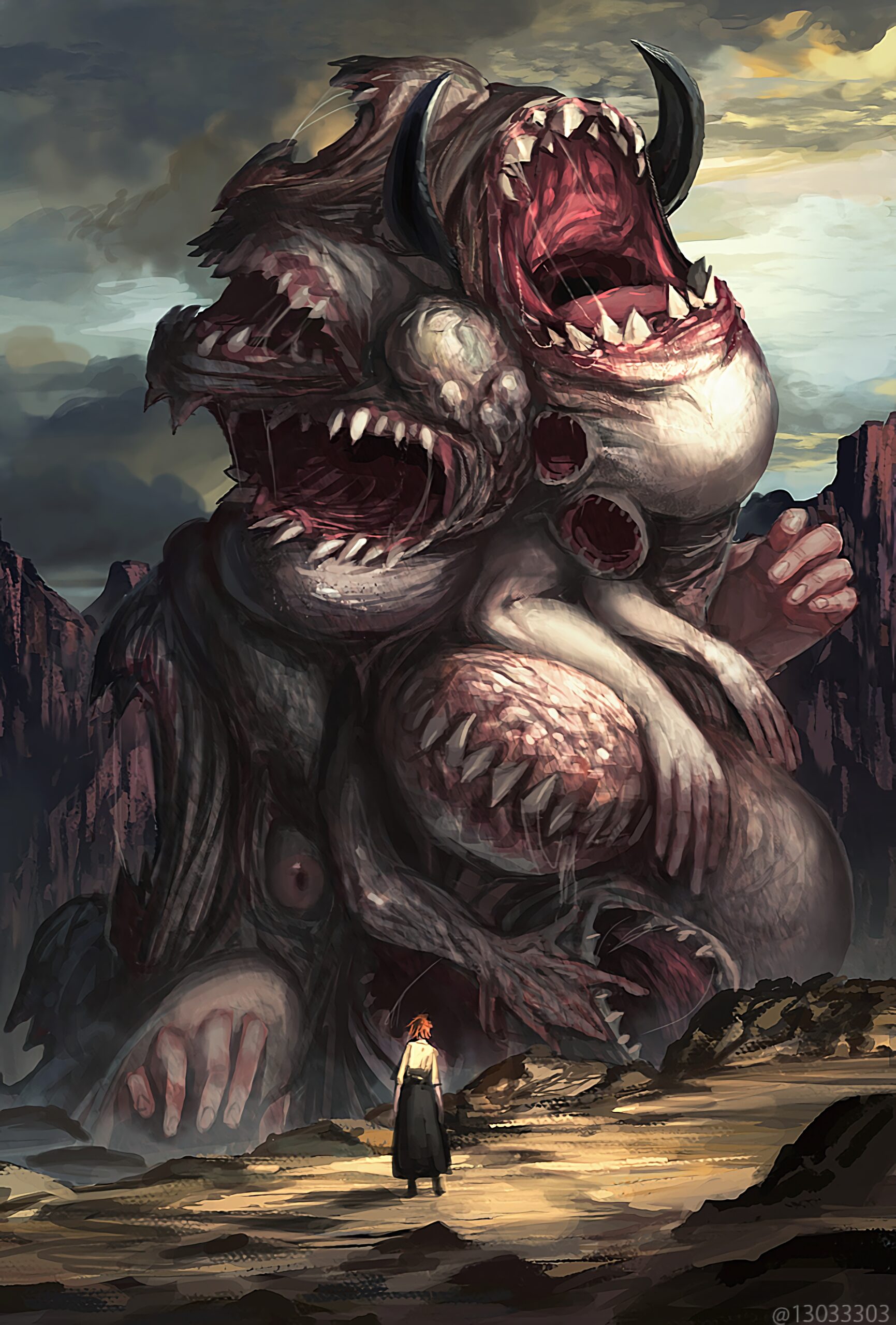 monster horror giant creature dark