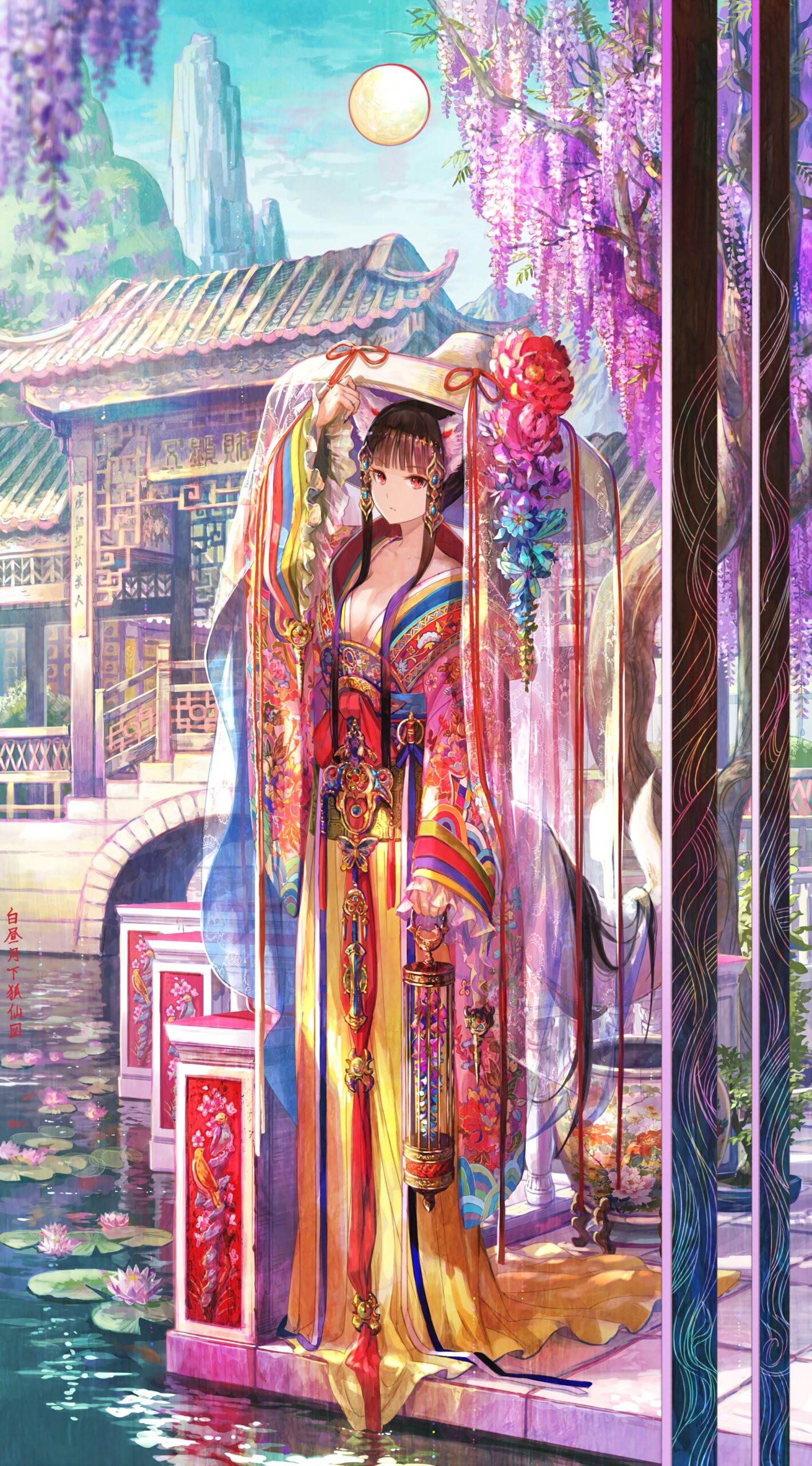 oriental fantasy fox girl kimono