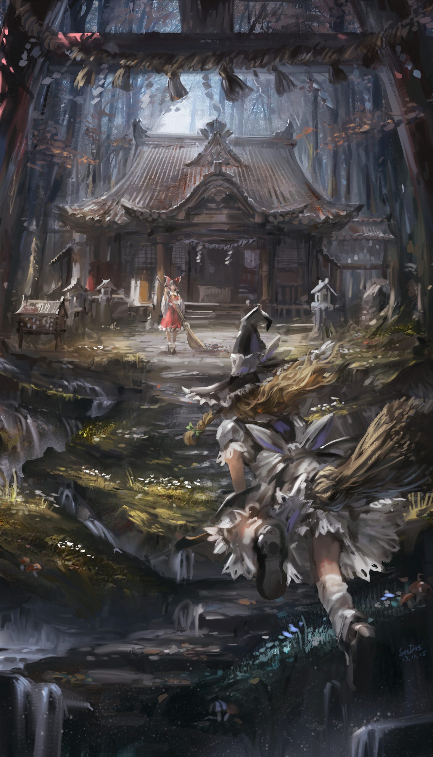 forest shrine jinja japanese temple