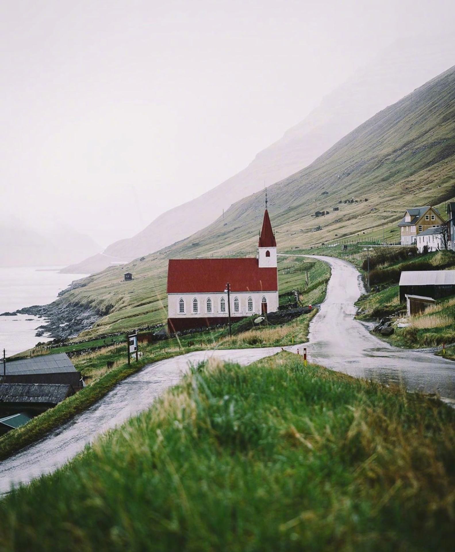 church iceland faroe islands mountain