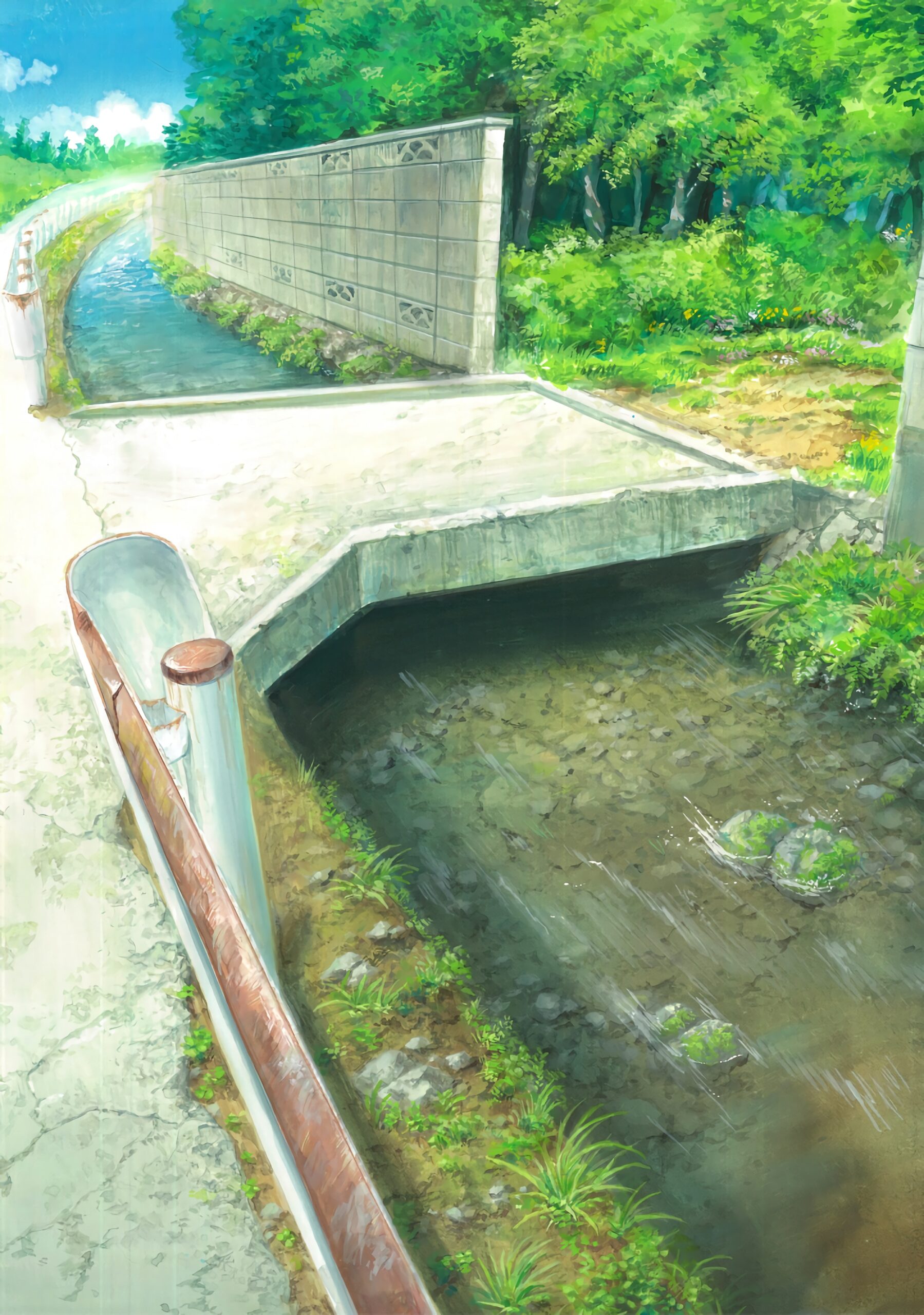 river creek stream nature water summer