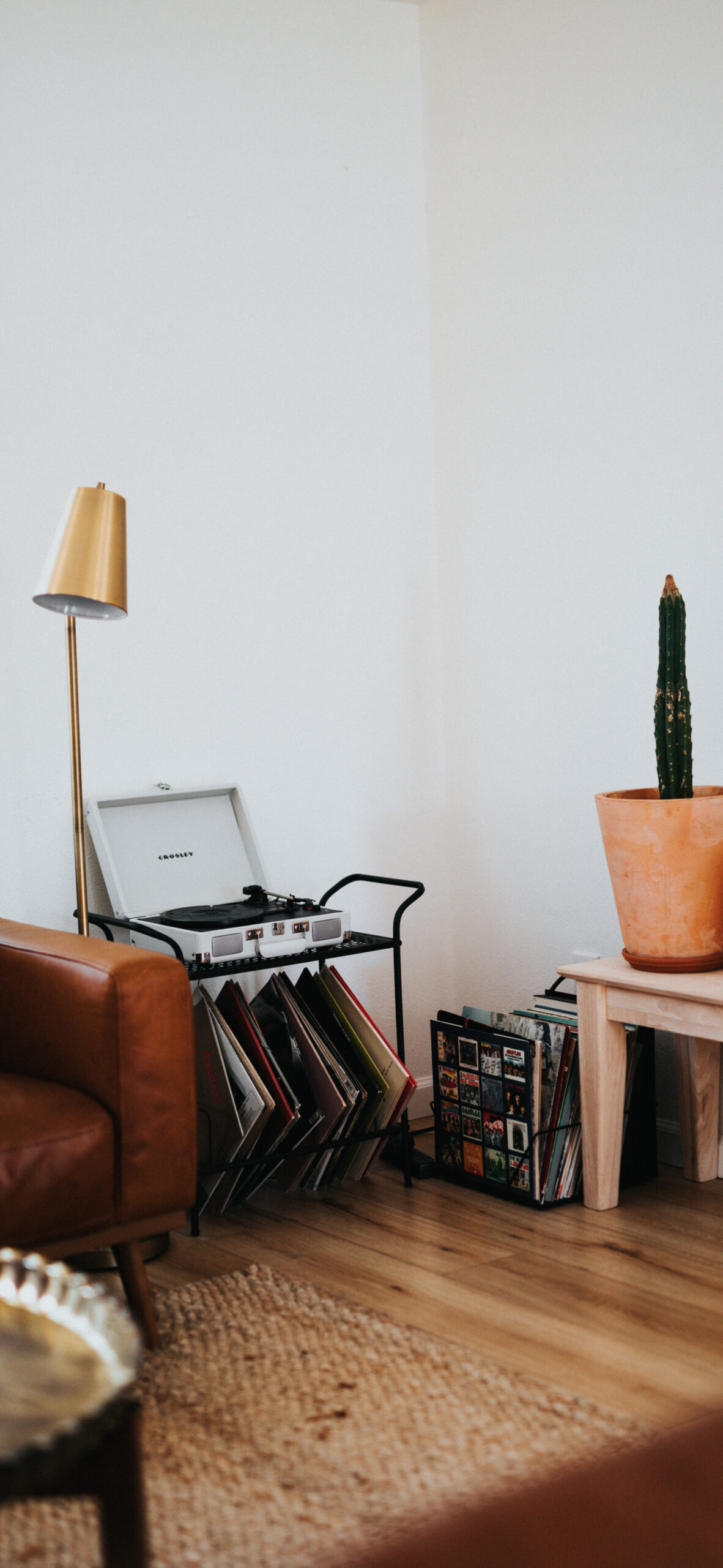 vinyl records player turntable interior